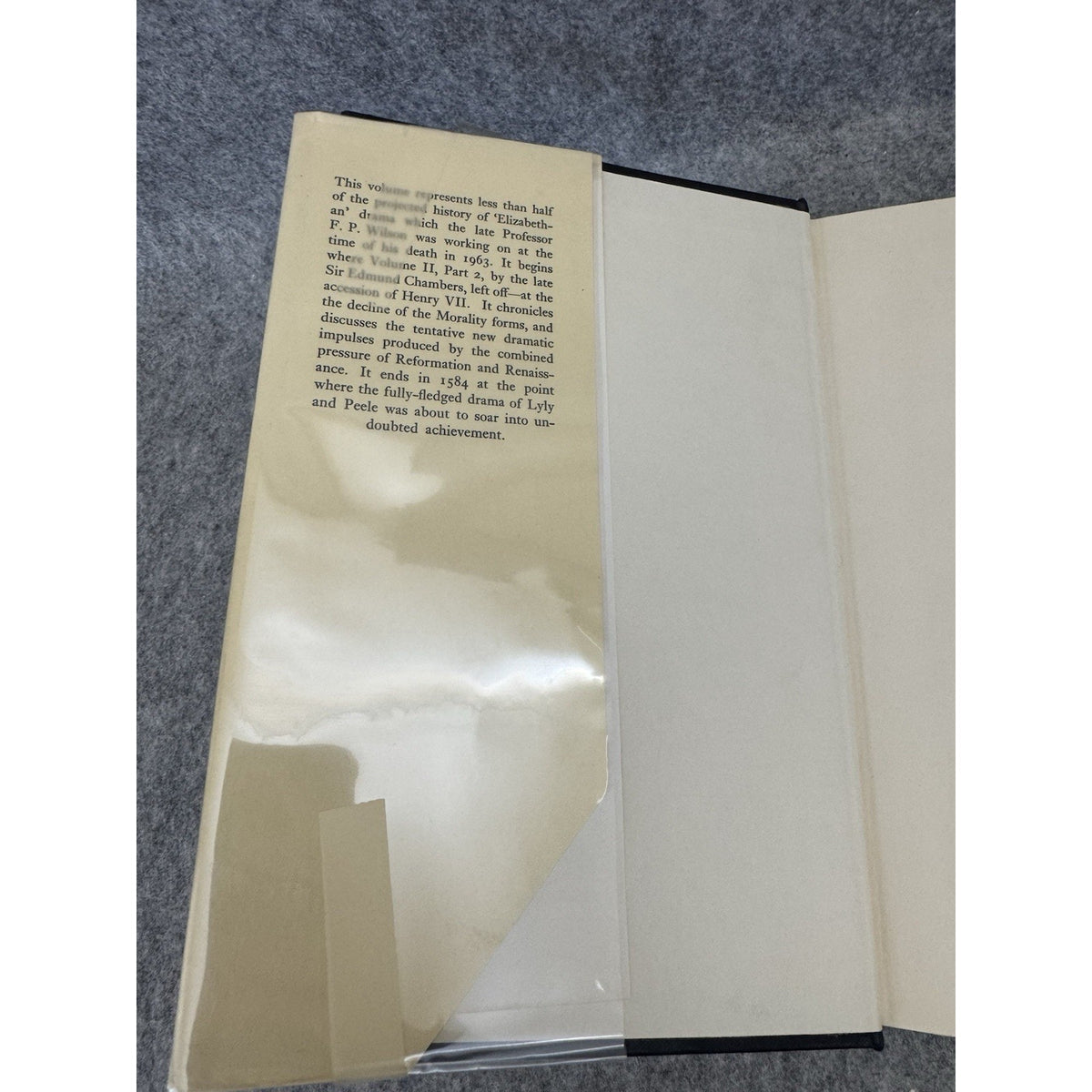 The English Drama 1485-1585 1972 HC Oxford History F.P. Wilson DJ