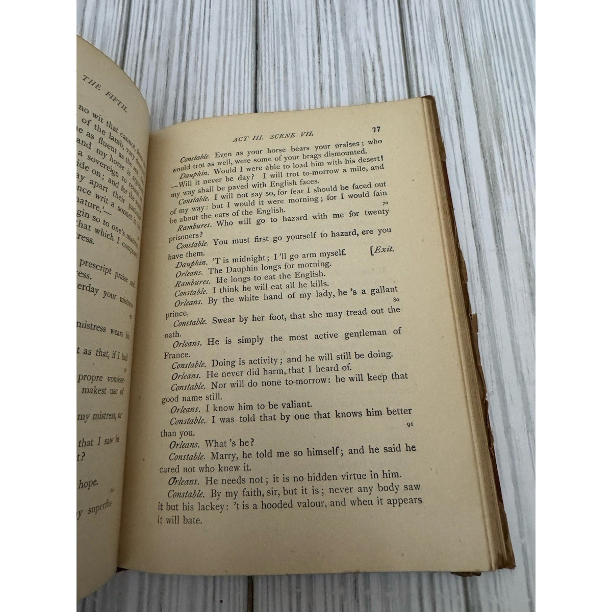 Antique 1918 Shakespeare King Henry V Rolfe HC American Book Co