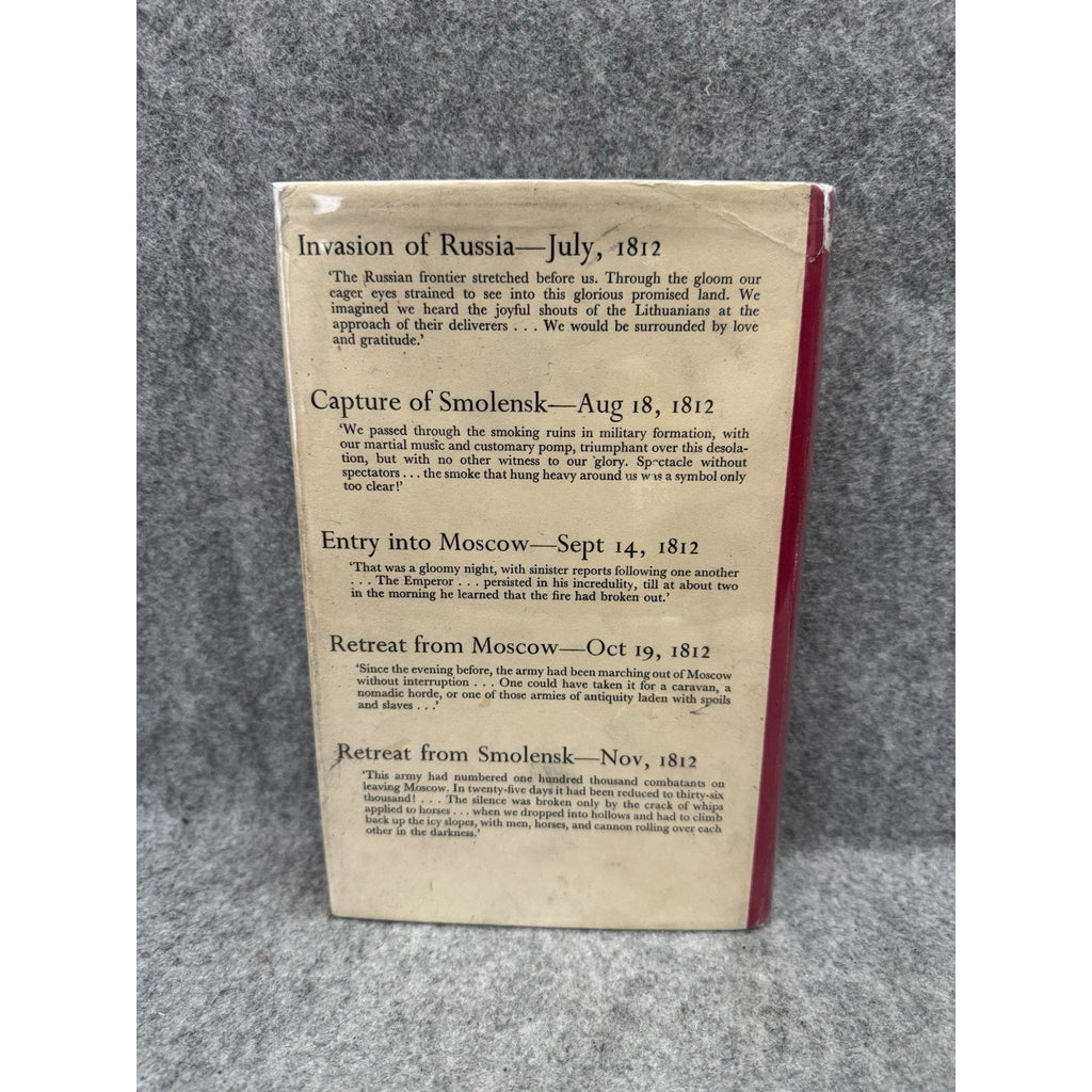 Napoleon’s Russian Campaign 1959 Segur HC DJ Map Michael Joseph