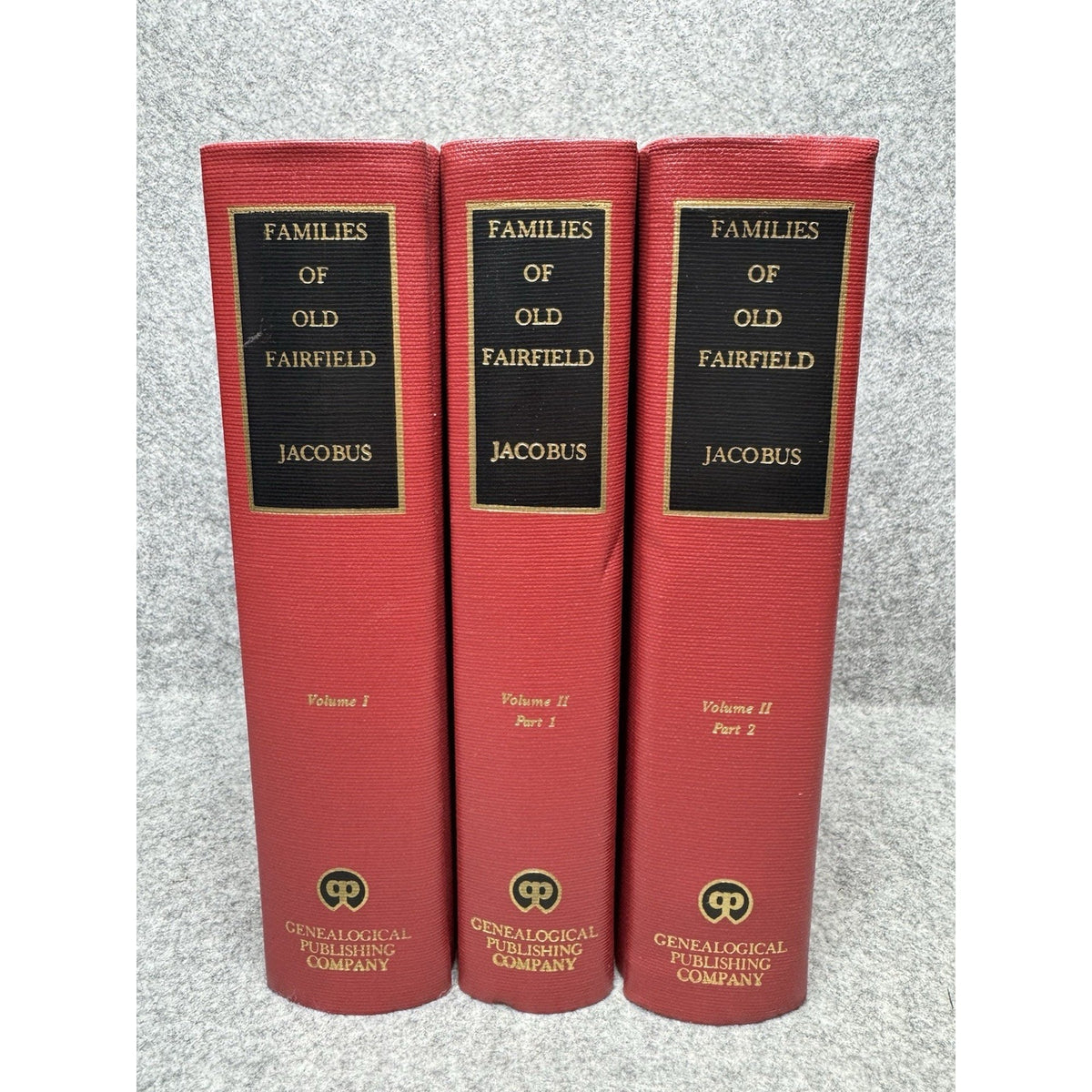 Families of Old Fairfield Genealogy Jacobus 3 Book Hardcover Set Connecticut