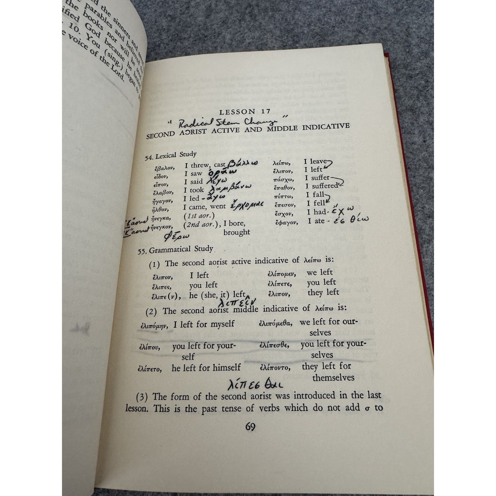 Essentials of New Testament Greek Ray Summers 1950 HC Broadman Press