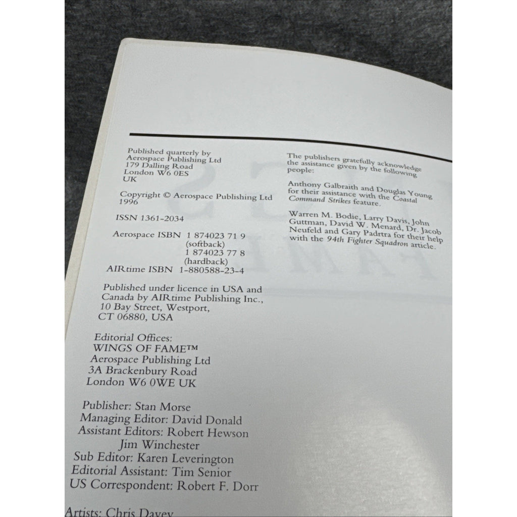 Wings of Fame, The Journal of Classic Combat Aircraft - Vol. 4