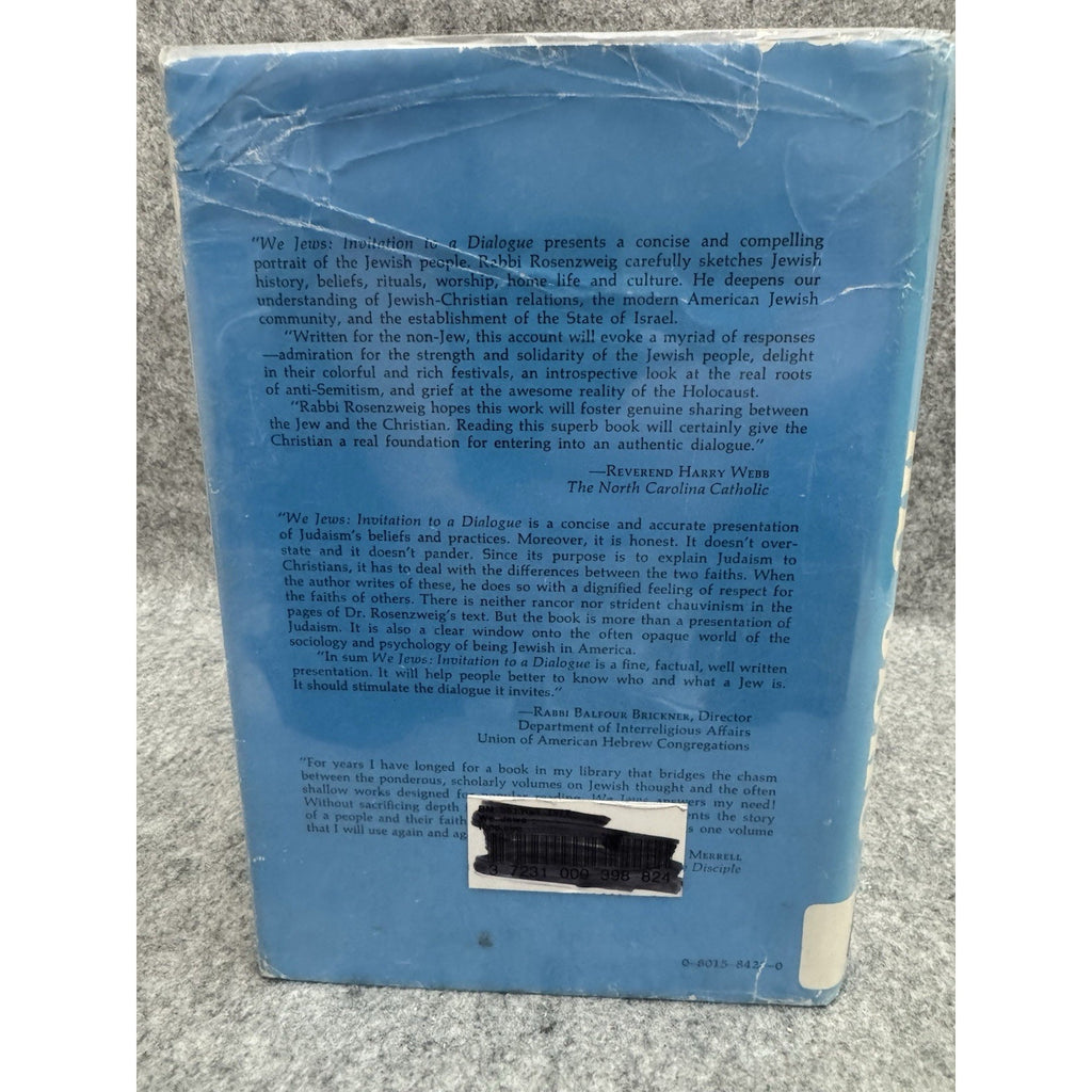 We Jews Invitation to a Dialogue Rosenzweig HC 1977