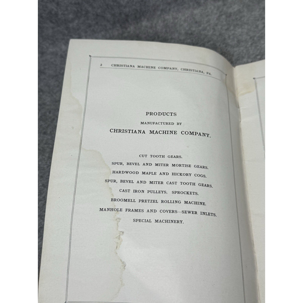 c1927 CMC Hydraulic Turbines Catalog 307 Christiana Machine Co Water Power