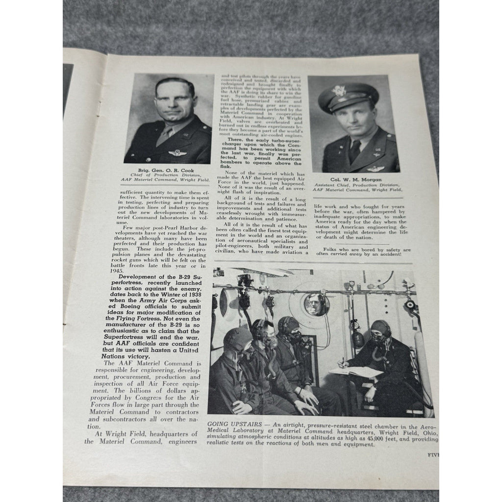 1944 Globe Beam Aircraft Magazine WWII Fort Worth Texas Swift War Bonds