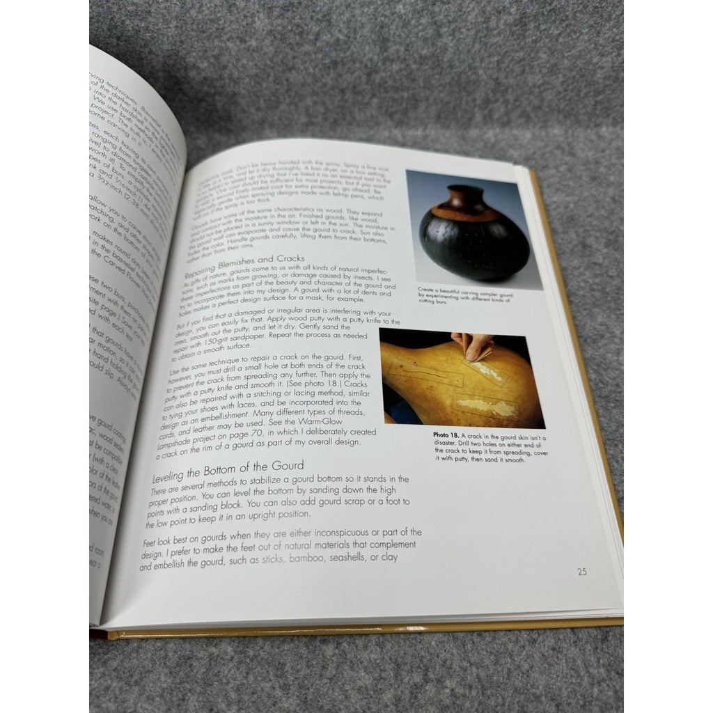 SIGNED The Decorated Gourd Dyan Mai Peterson 2002 Hardcover DJ Gourd Art