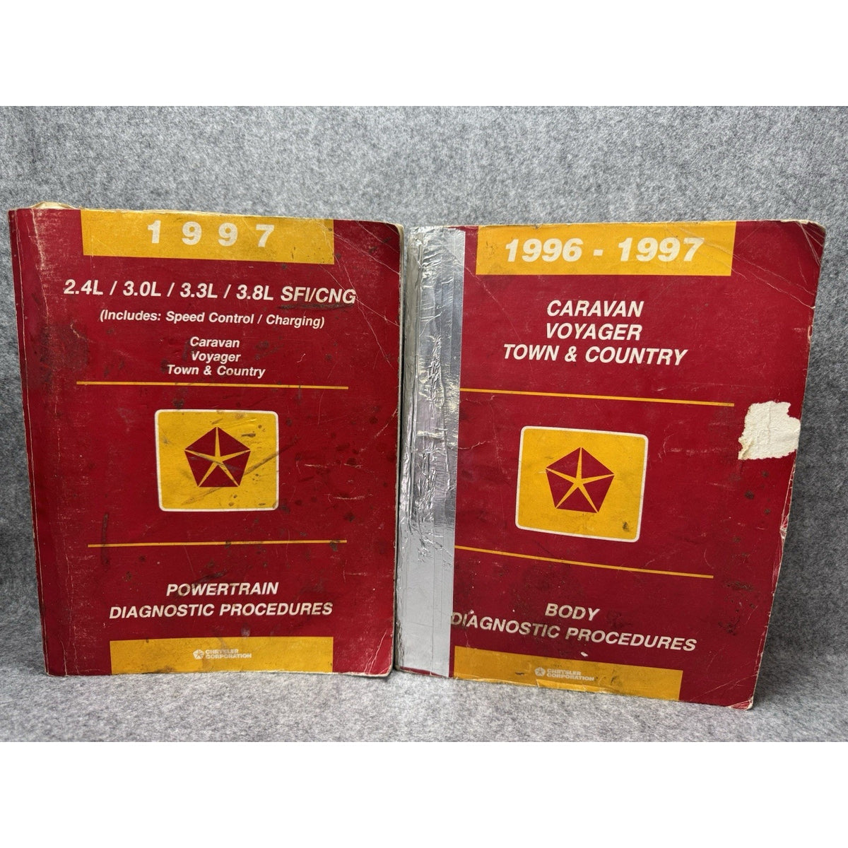 1997 Chrysler Caravan Voyager Town Country OEM Diagnostic Manuals Lot of 2