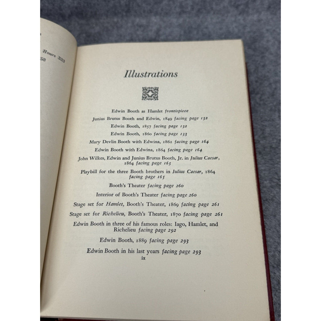 1953 Prince of Players Edwin Booth Eleanor Ruggles Illustrated Biography