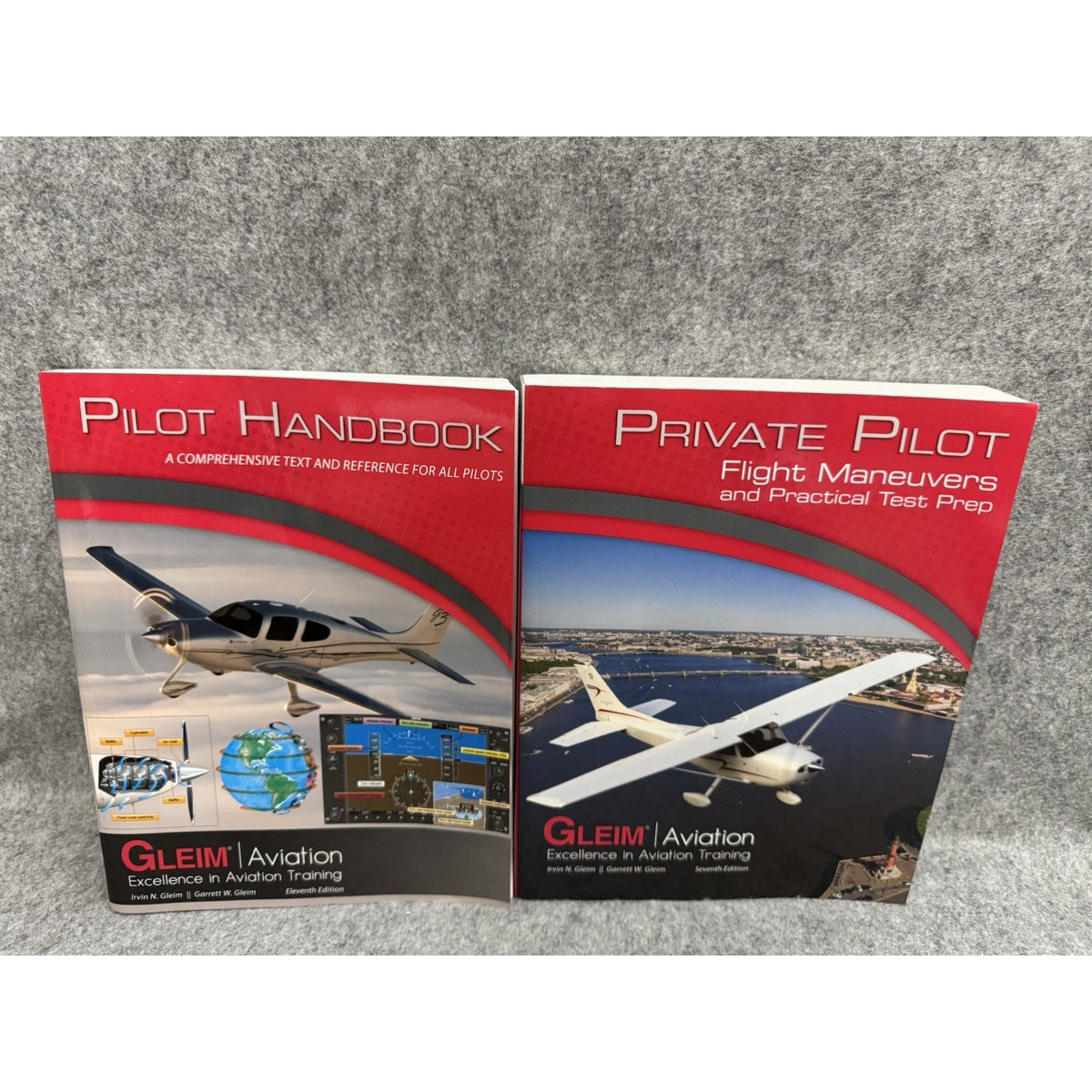 Gleim Pilot Handbook 11th Ed & Private Pilot Test Prep 7th Ed Lot