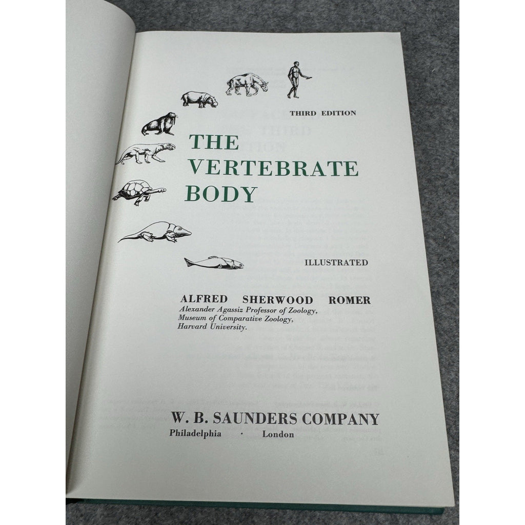 The Vertebrate Body Alfred Romer 3rd Ed 1966 Comparative Anatomy Illustrated