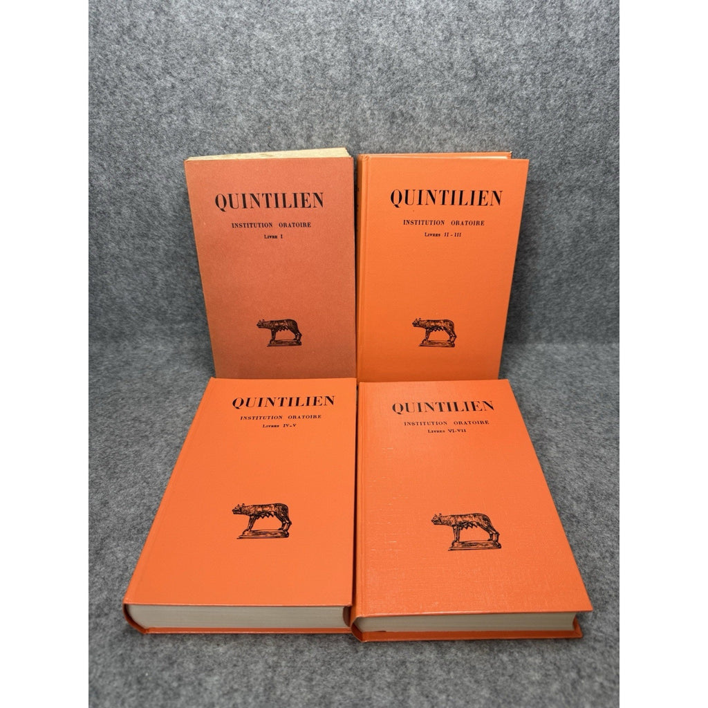 Quintilien Institution Oratoire Tomes I–IV 1975–77 Jean Cousin Latin French