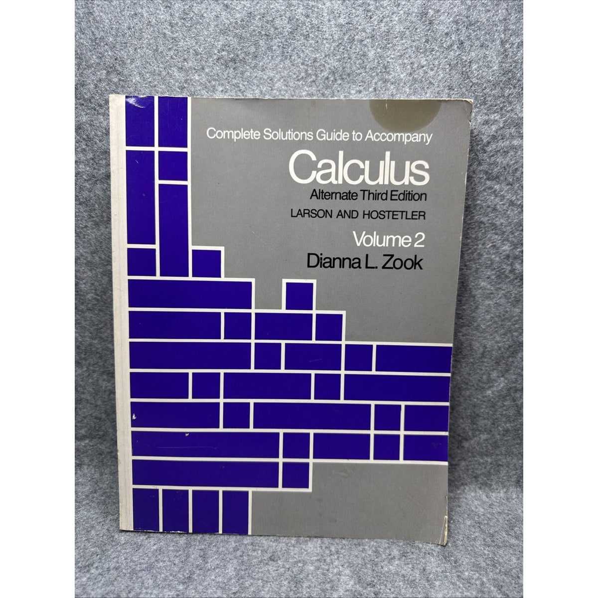 Calculus Alternative Solutions Dianna L Zook Vol 2 Only