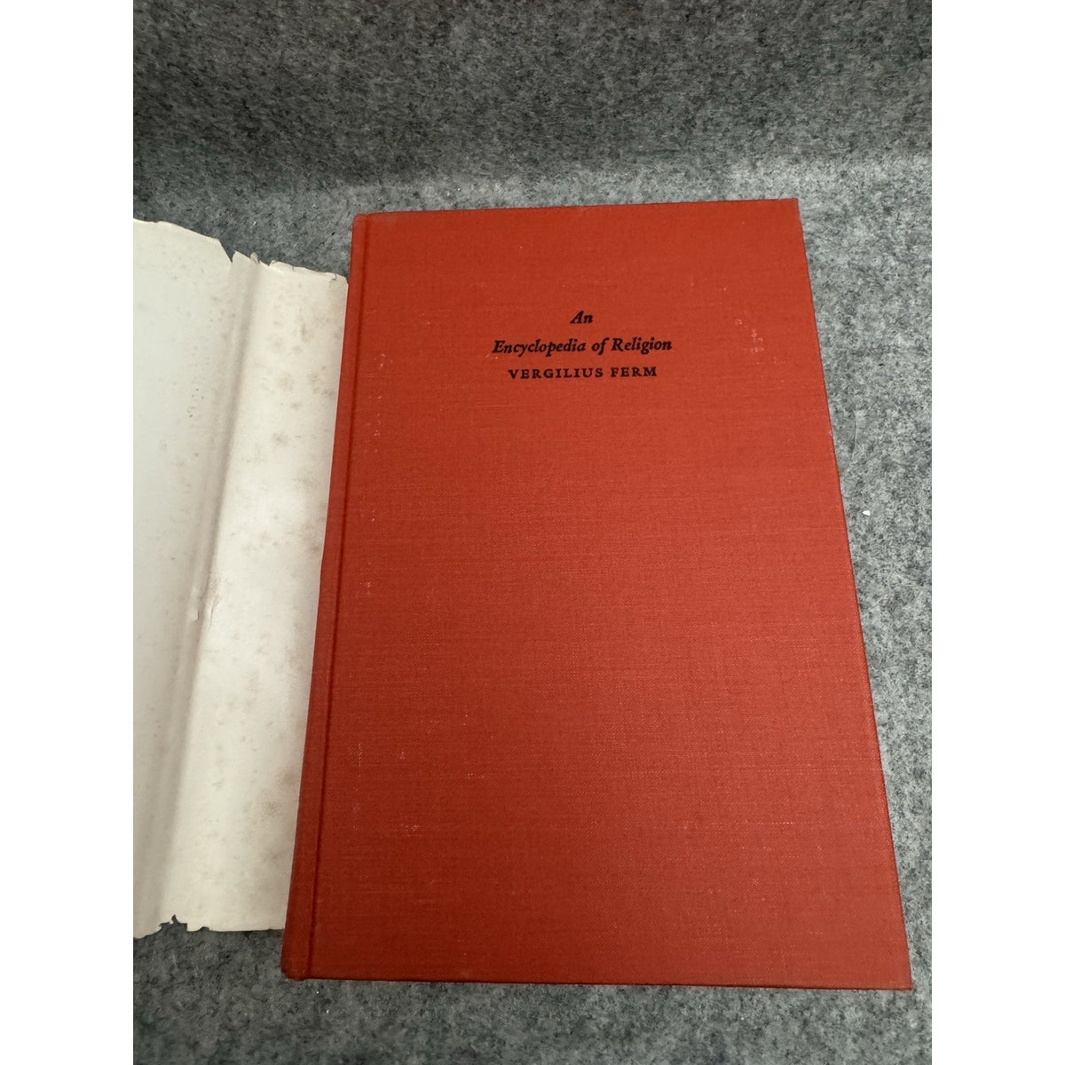 1945 An Encyclopedia of Religion Vergilius Ferm HC DJ Philosophical