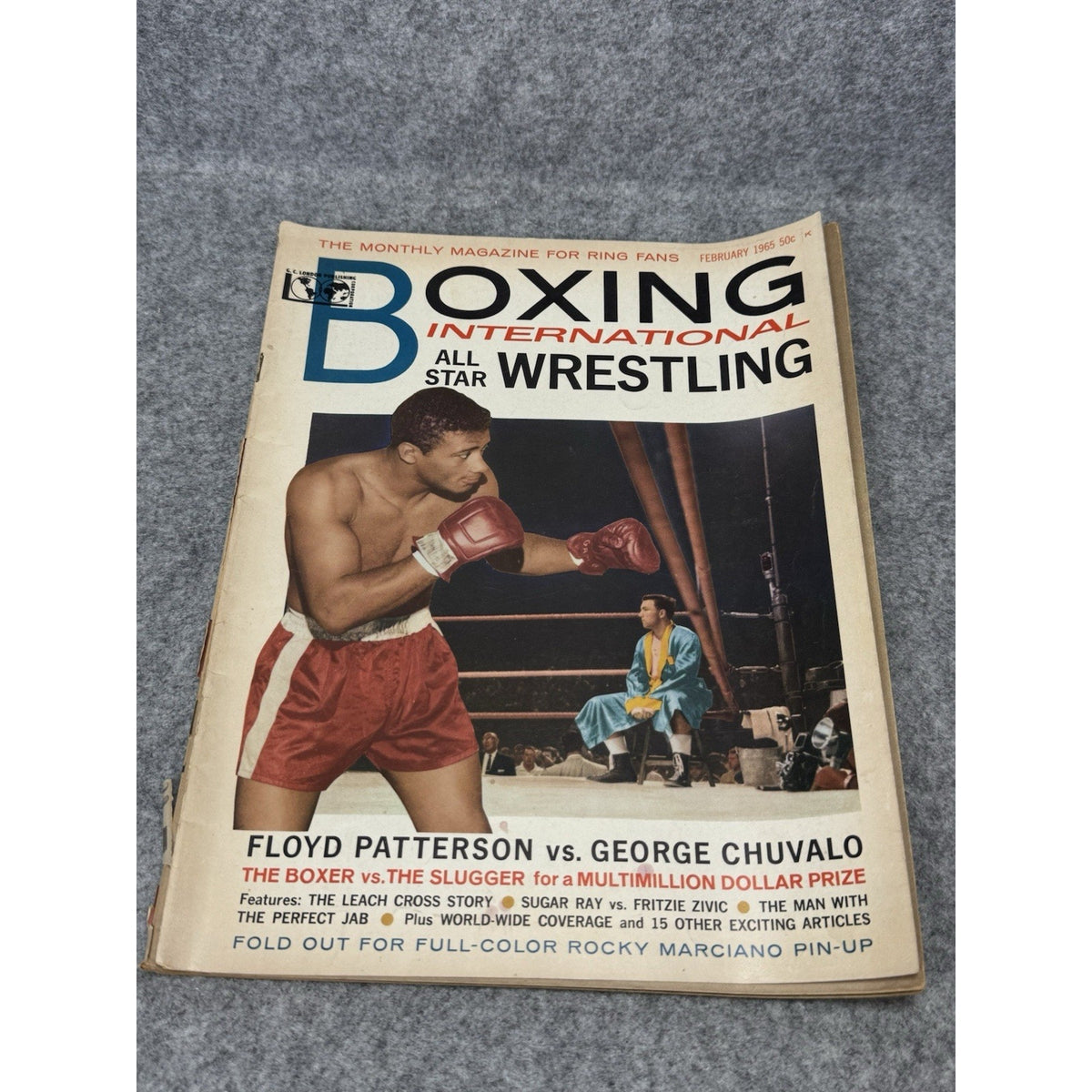 Boxing International February 1965 Floyd Patterson George Chuvalo Magazine
