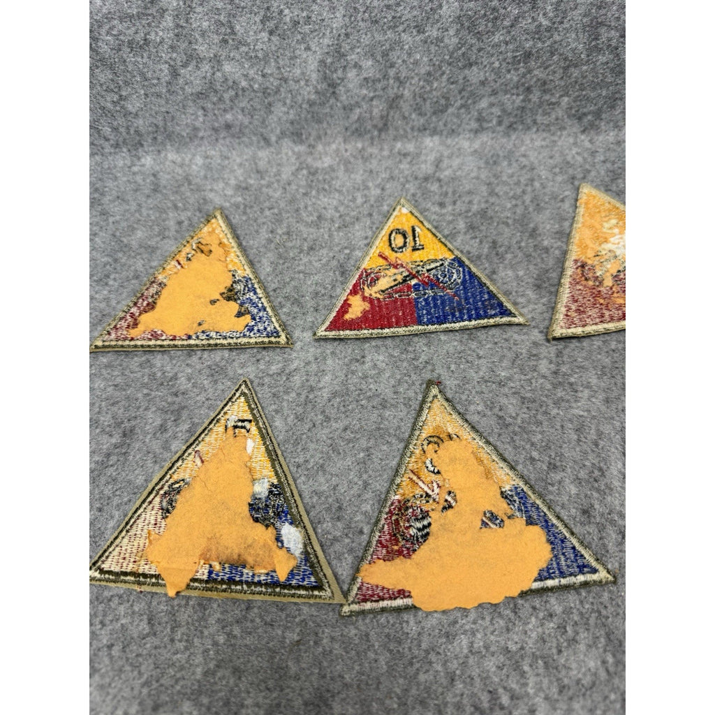 Vintage US Army Armored Patch Lot of 8 Military Insignia IV 7 CAV 9 10 11 12 13￼