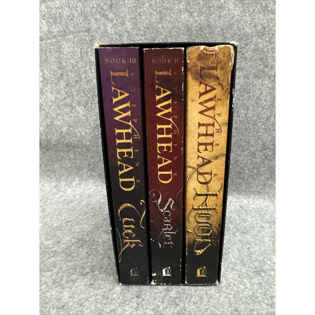 King Raven Trilogy Boxed Set : Hood, Scarlet, and Tuck by Stephen Lawhead (2009,
