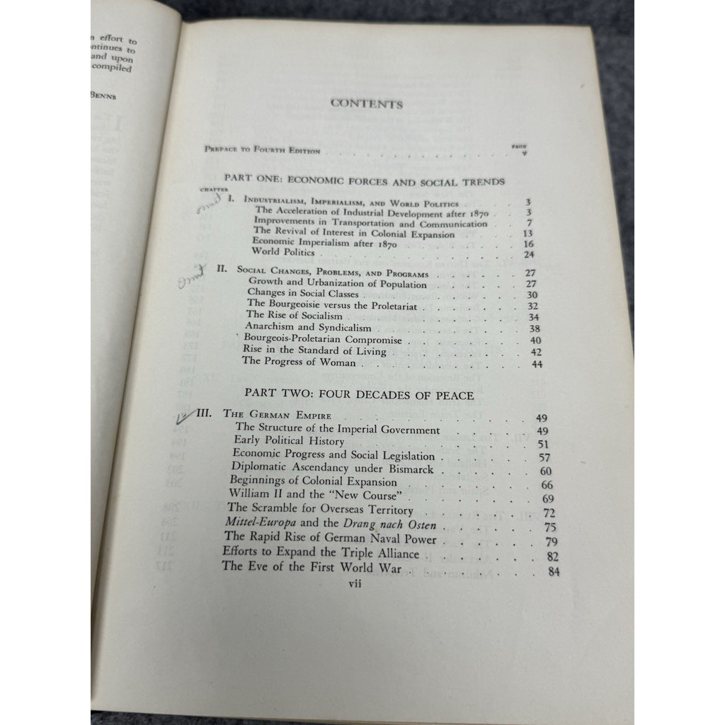 1950 European History Since 1870 F. Lee Benns 4th Edition Hardcover