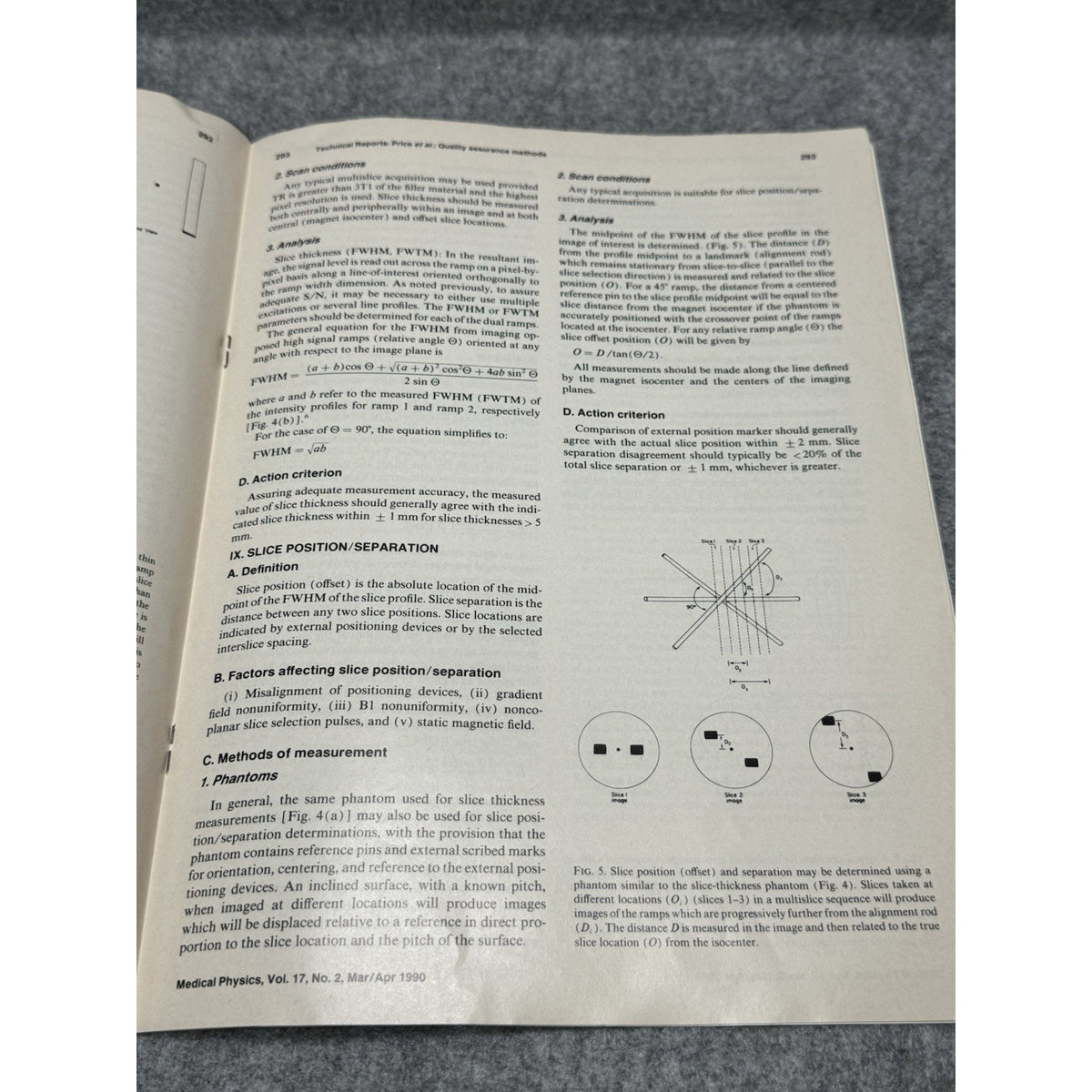 AAPM Report 28 MRI Quality Assurance Methods Phantoms Medical Physics 1990
