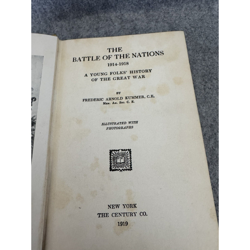 The Battle of the Nations 1914-1918 A Young Folks' History of the Great War book