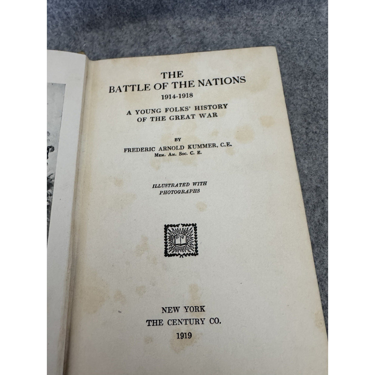 The Battle of the Nations 1914-1918 A Young Folks' History of the Great War book