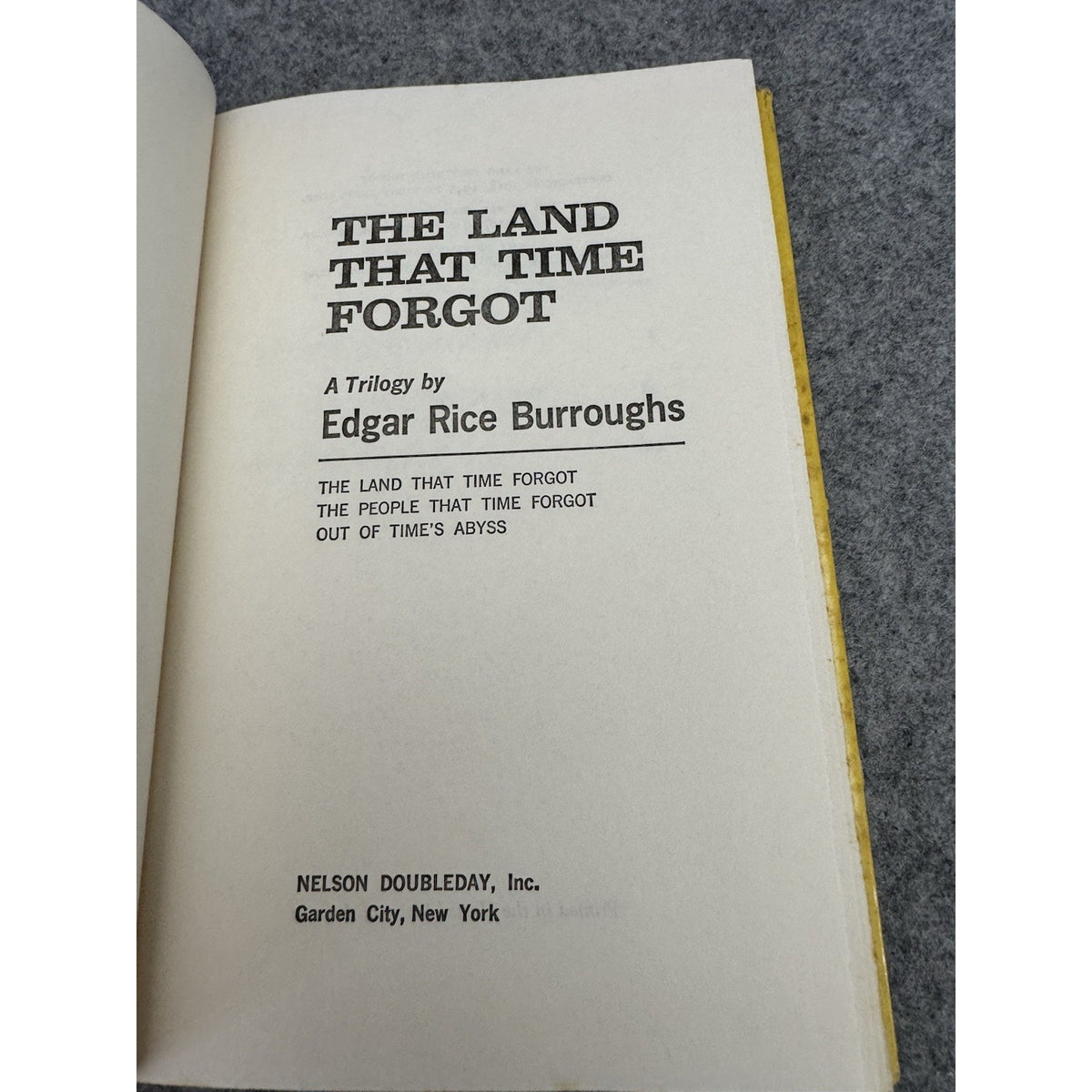Edgar Rice Burroughs The Land That Time Forgot HC DJ Trilogy BCE
