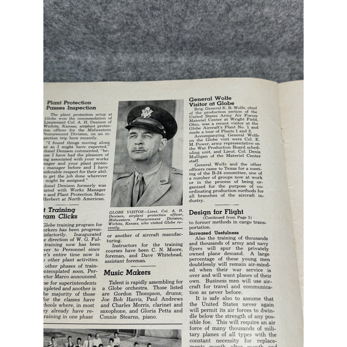 1942 Globe Beam First Issue WWII Globe Aircraft Magazine Swift GC-1 Fort Worth