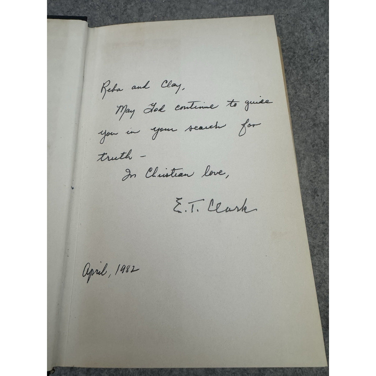 Signed Swinging on the Front Gate Edward T Clark HC DJ 1981 Journal