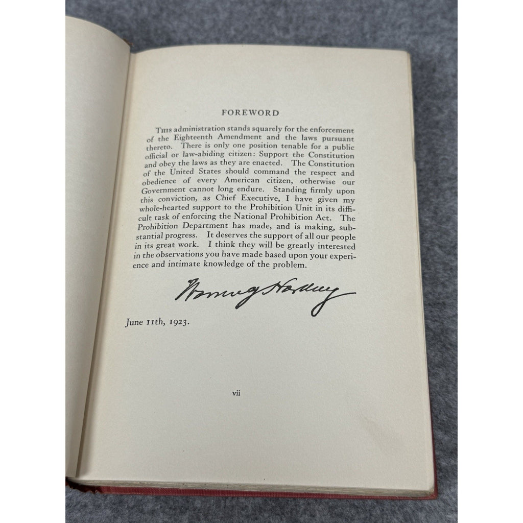 SIGNED Prohibition Inside Out Roy A Haynes 1st Ed Prohibition Commissioner