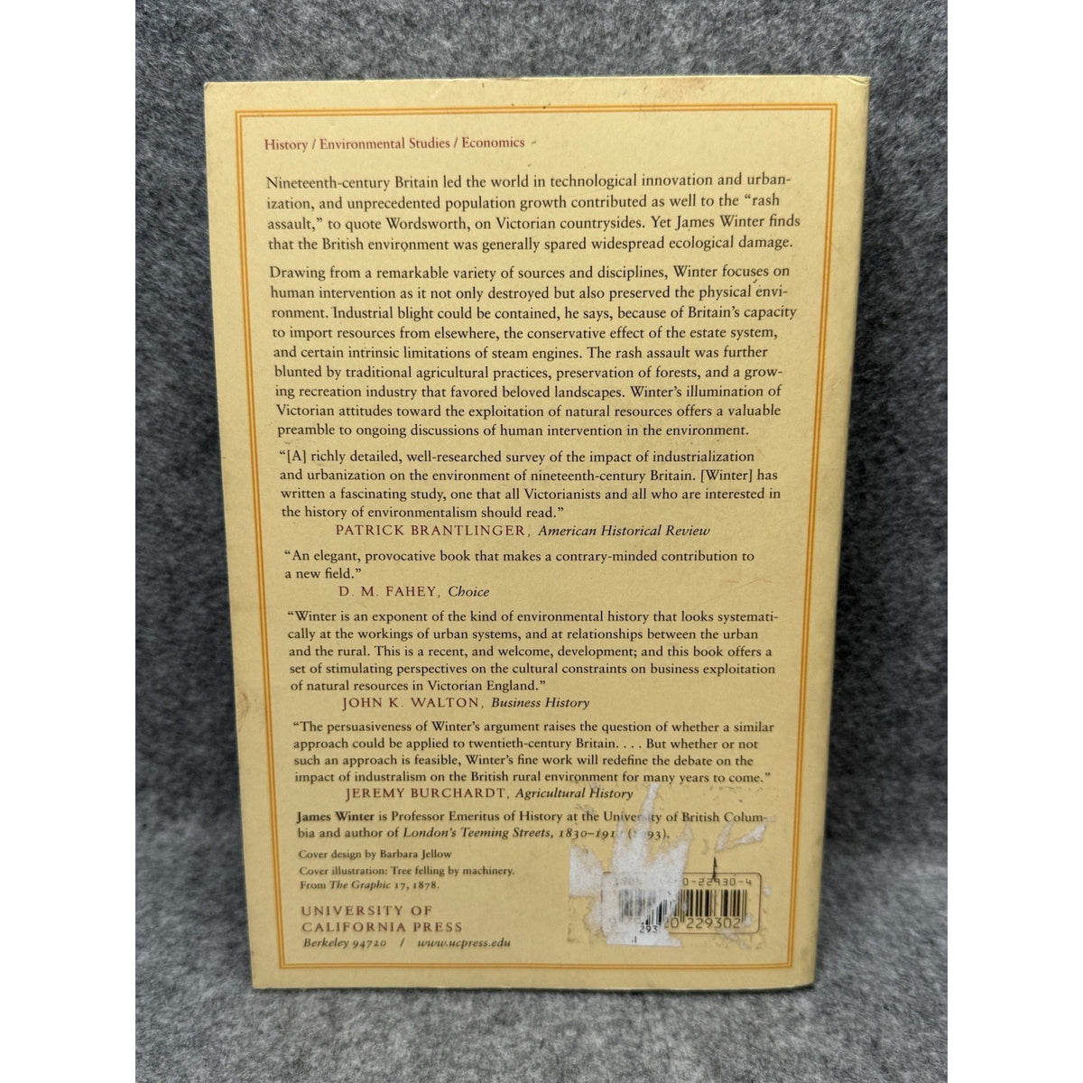 2002 Secure From Rash Assault James Winter Victorian Environment History