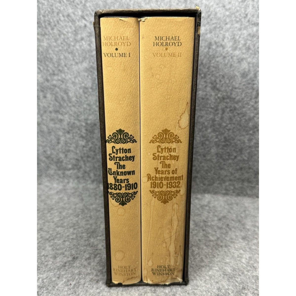 Lytton Strachey Michael Holroyd 1968 First Edition 2 Vol Boxed Set