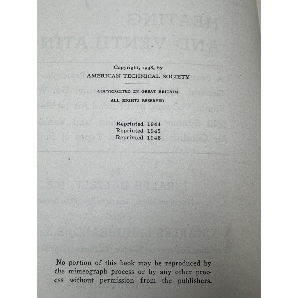 Air Conditioning Heating & Ventilating Dalzell Hubbard 1947 HVAC HC