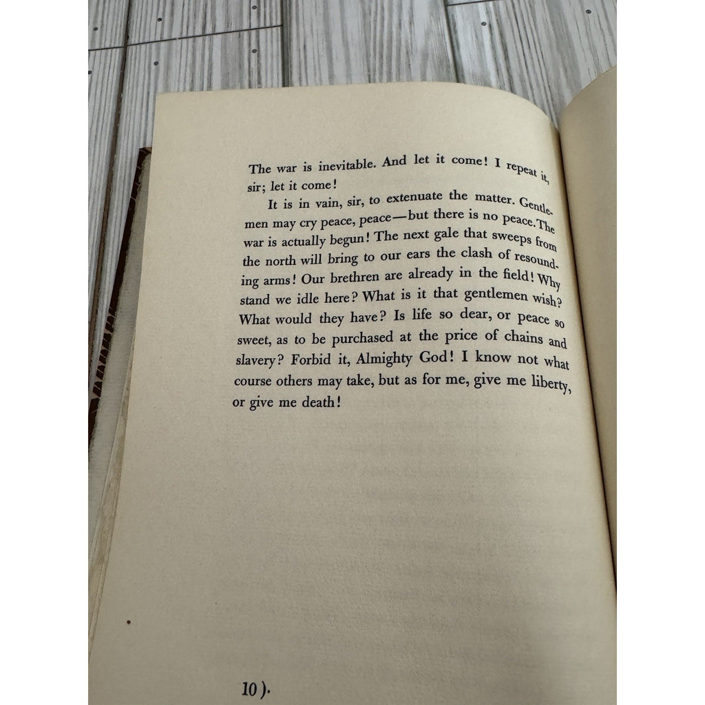 Give Me Liberty or Give Me Death Patrick Henry 1956 SIGNED #26/50