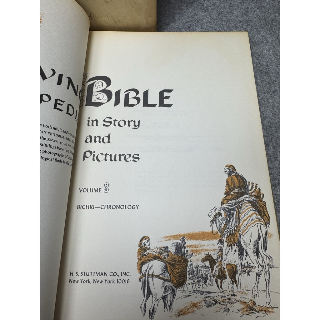 The Living Bible Encyclopedia Story & Pictures Art Treasure 10-Volume Set