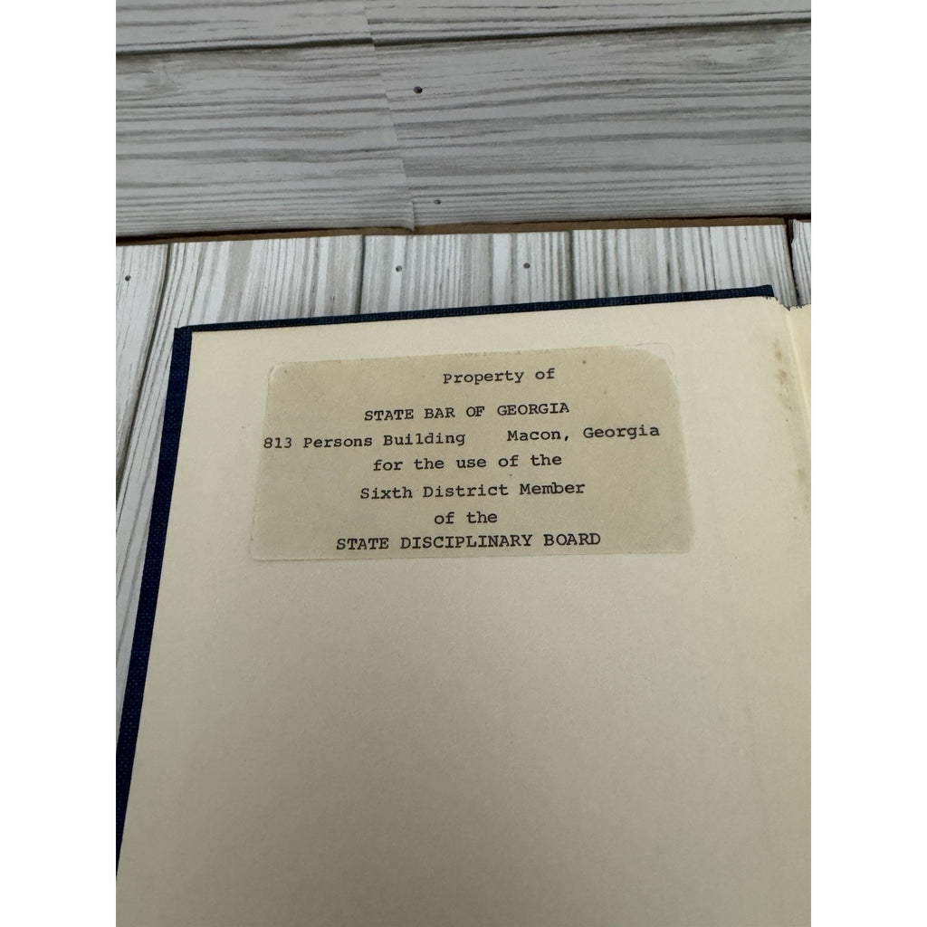 Legal Ethics Henry S Drinker 1953 Columbia HC 4th Printing