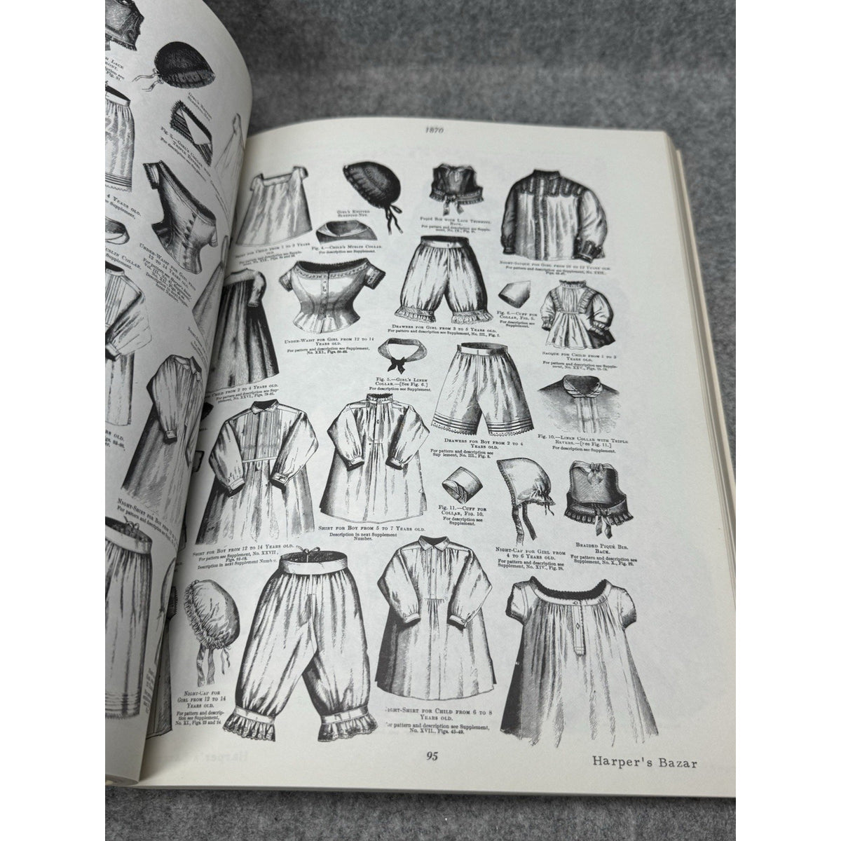 1971 The Wonderful World of Ladies Fashion 1850-1920 Illustrated Costume