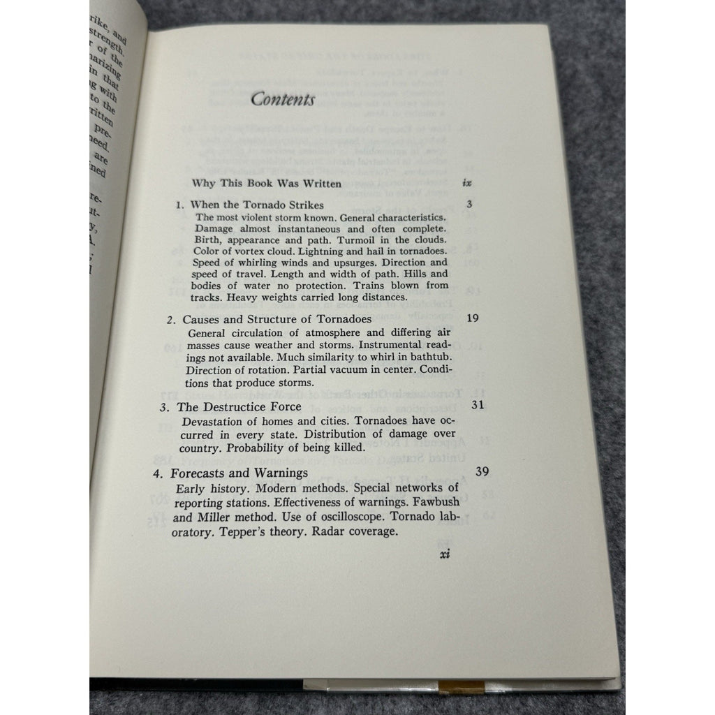 Tornadoes of the United States Snowden D Flora 1973 HC DJ Weather History