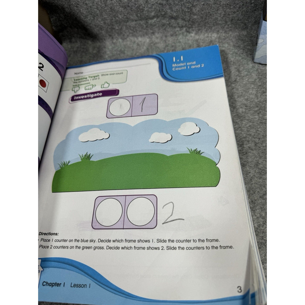 Math & You Kindergarten K Vol 1 & 2 Homeschool Workbook Set Larson Boswell