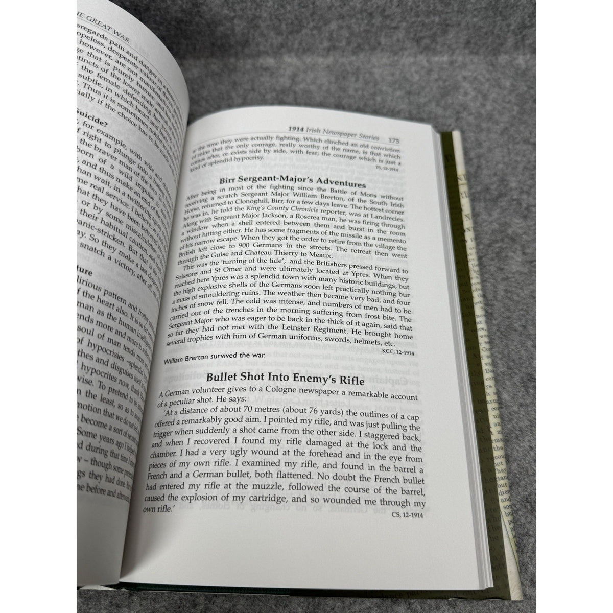 2014 Irishmen in the Great War Reports from the Front 1914 Burnell 1st Edition