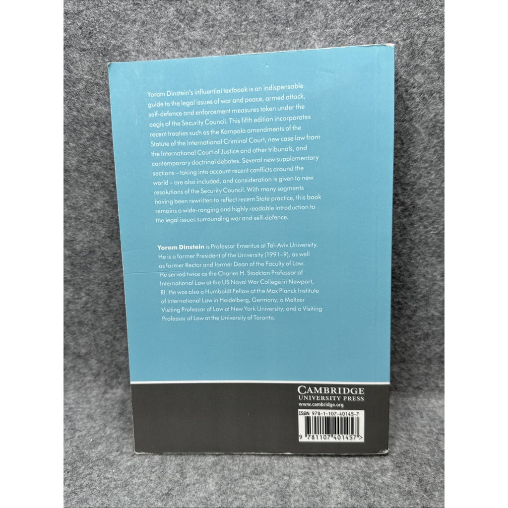 War, Aggression and Self-Defence by Yoram Dinstein (2011, Trade Paperback)