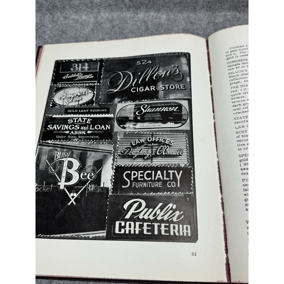 1958 Sign Painting Course E C Matthews Illustrated Lettering Art Hardcover