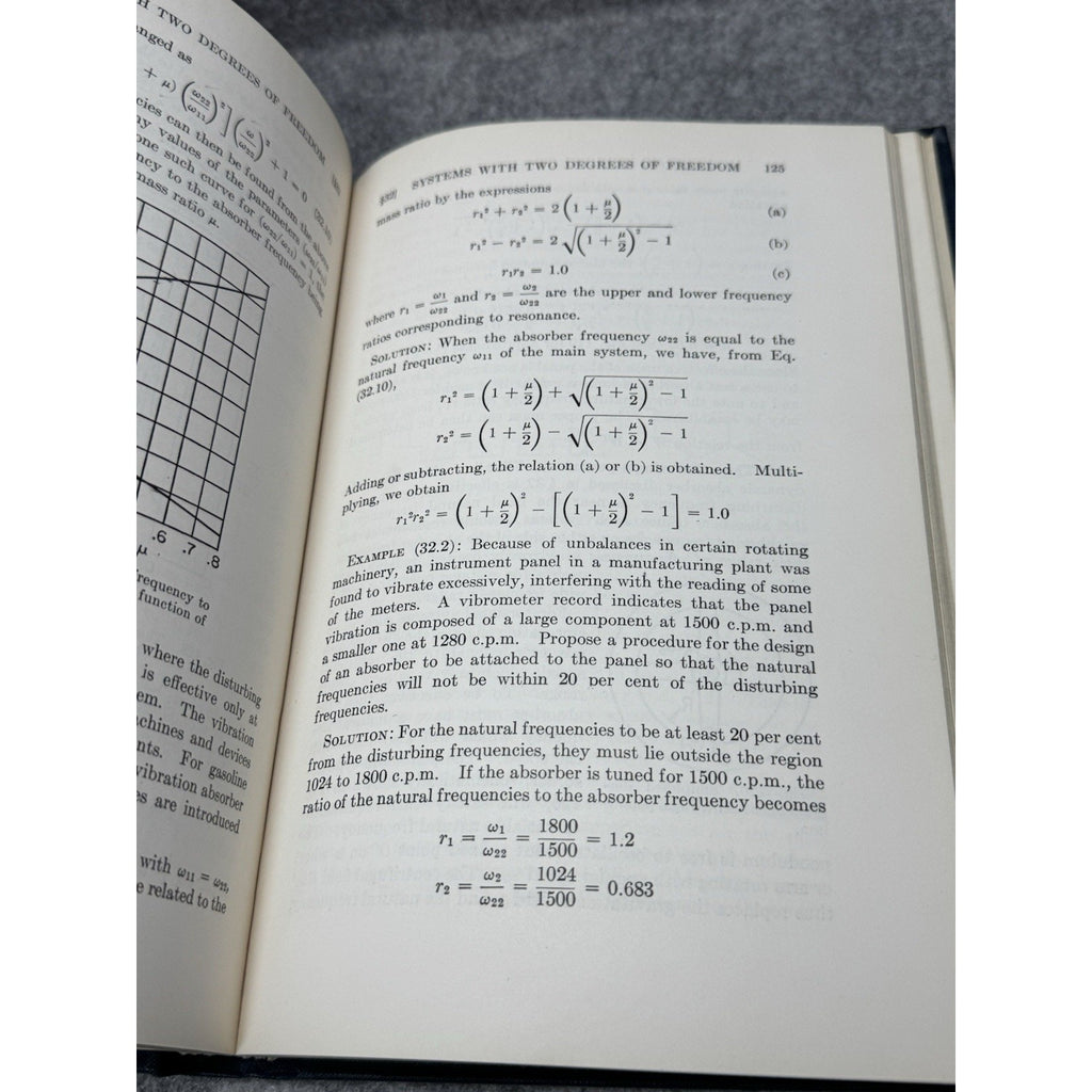 Mechanical Vibrations William T Thomson 1949 Engineering Hardcover 2nd Printing