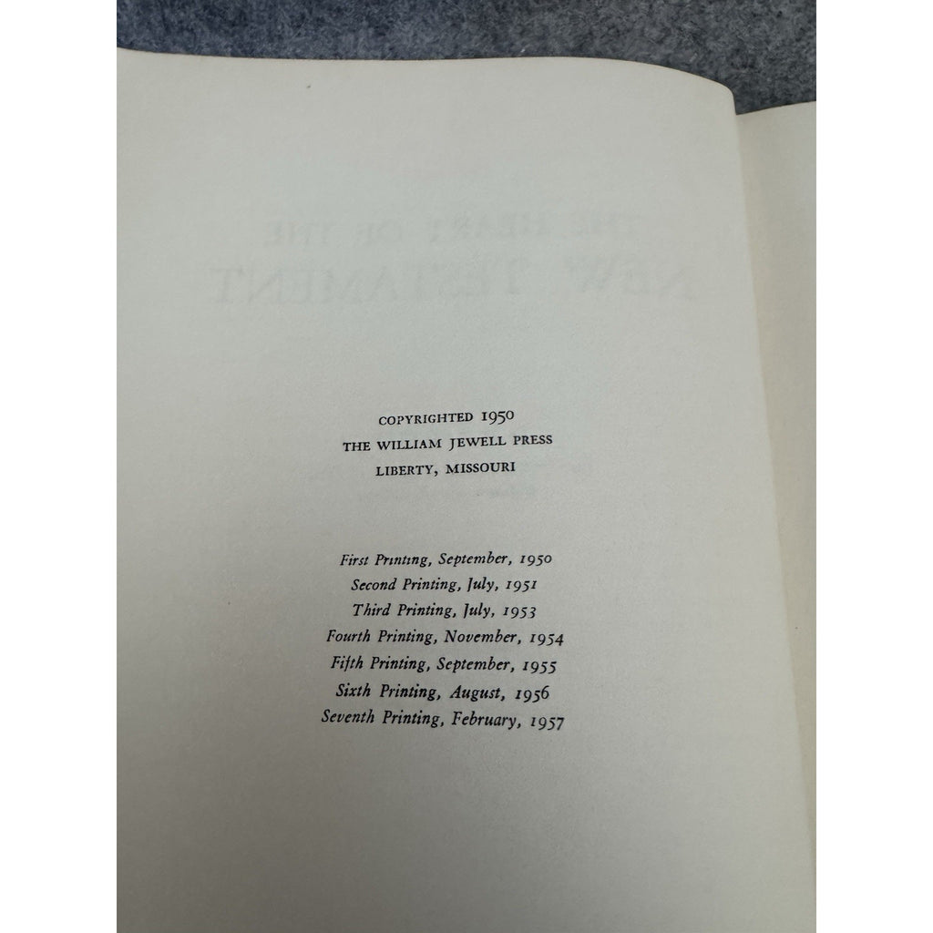 1957 The Heart of the New Testament H I Hester 7th Printing Hardcover