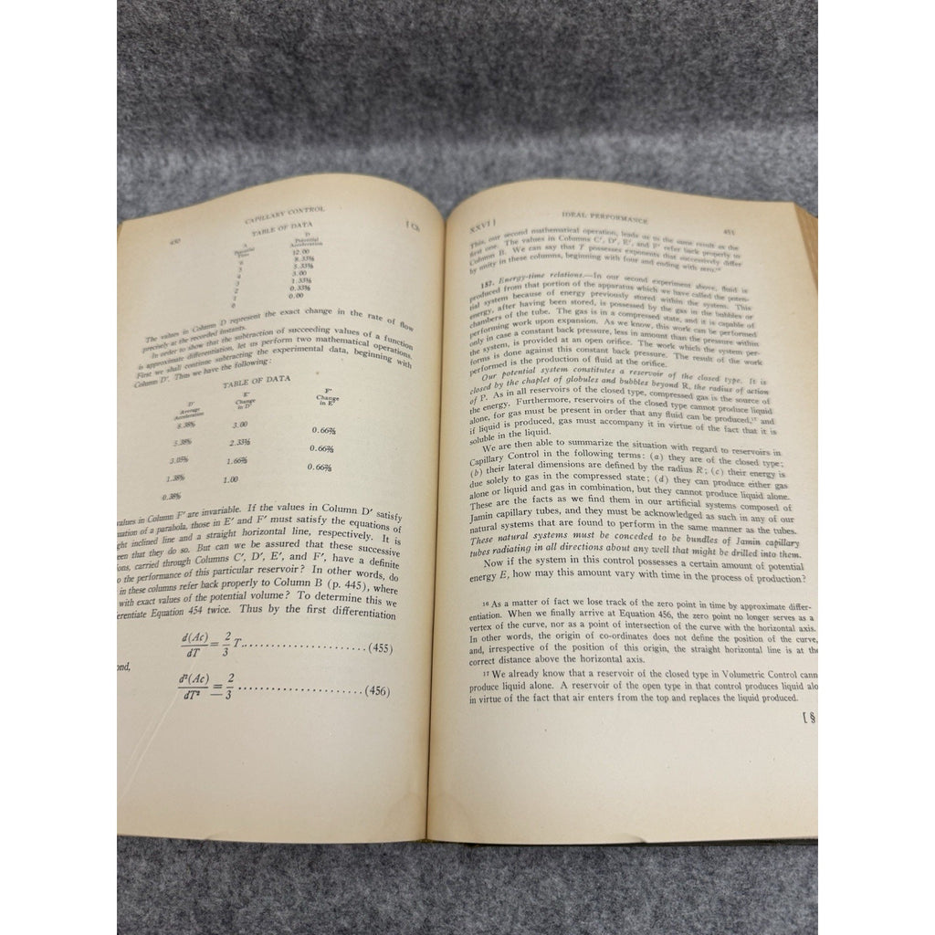 First Edition 1928 Analytical Principles Oil Gas Wells SIGNED Herold