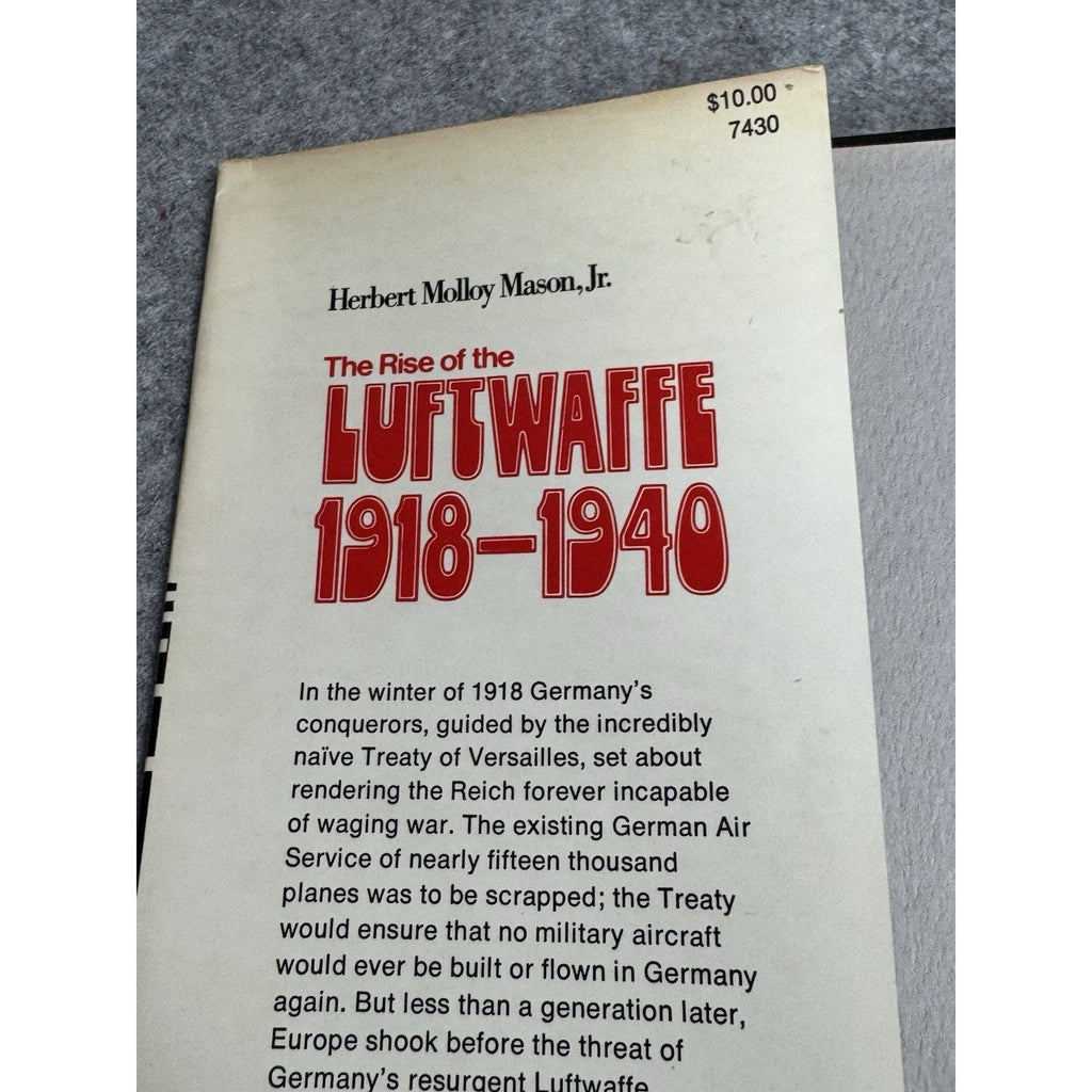 The Rise of the Luftwaffe 1918–1940 Herbert Molloy Mason Jr 1973 First Printing
