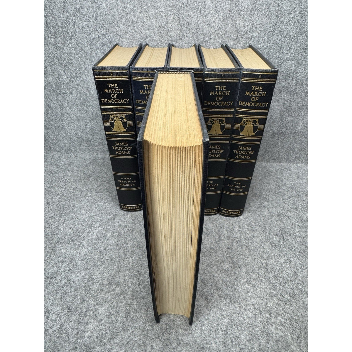 1932-1948 March of Democracy James Truslow Adams 6 Vol US History Set