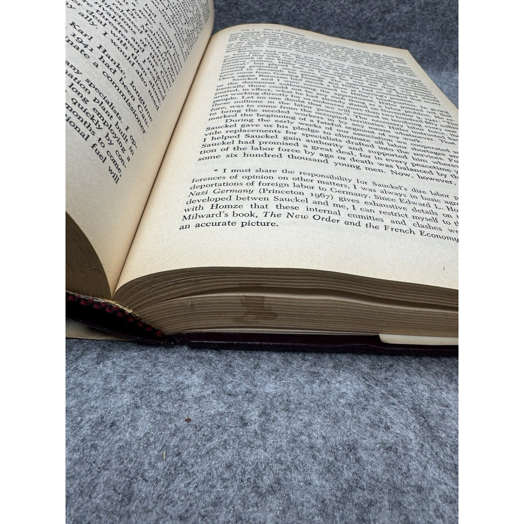 Inside the Third Reich Albert Speer 1982 HC DJ Nazi Germany WWII Memoir