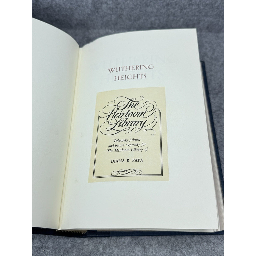 Wuthering Heights Emily Bronte Franklin Library Heirloom Leather Gold Gilt