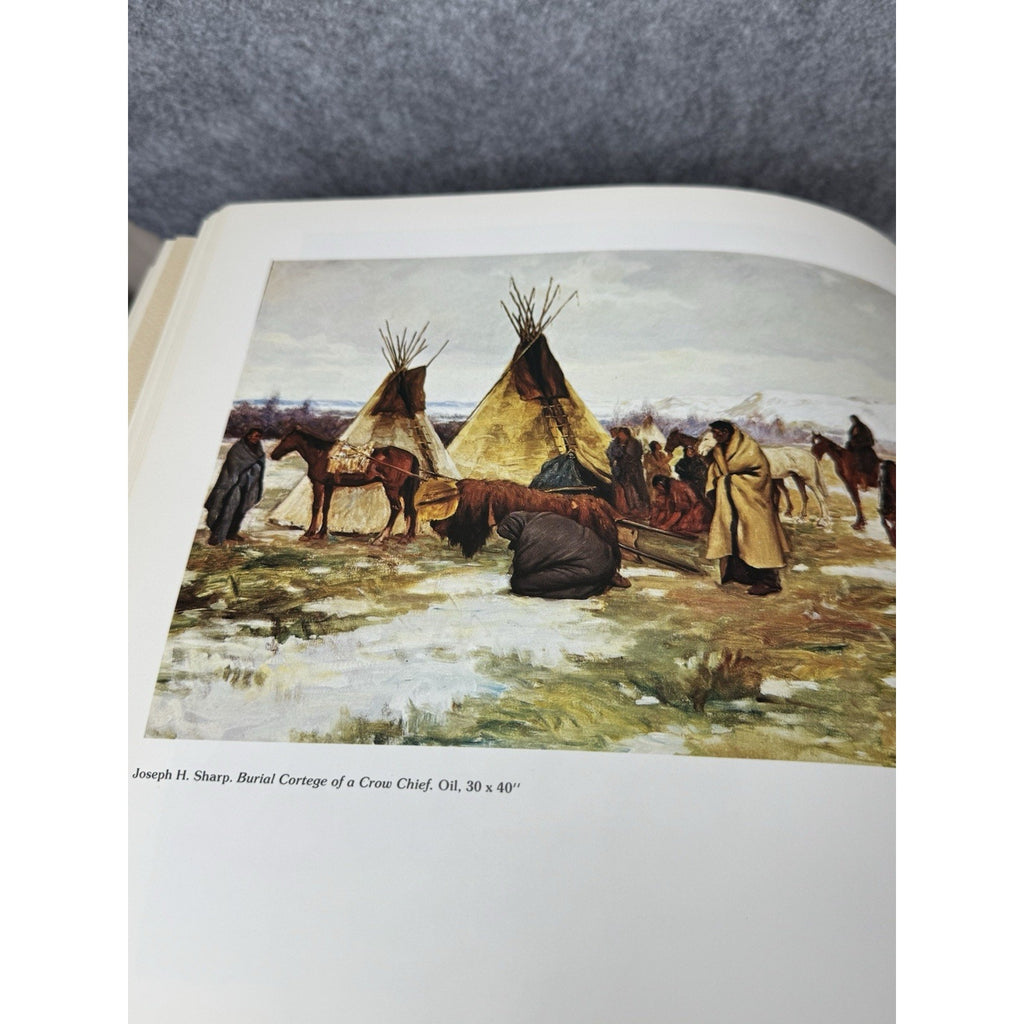 1974 The West of Buffalo Bill Frontier Art Indian Crafts Hardcover DJ Abrams