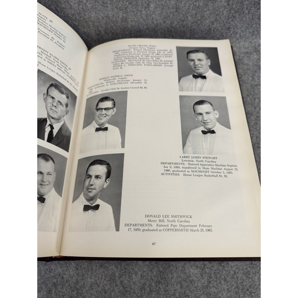 1963 The Binnacle Newport News Shipbuilding Apprentice School Yearbook