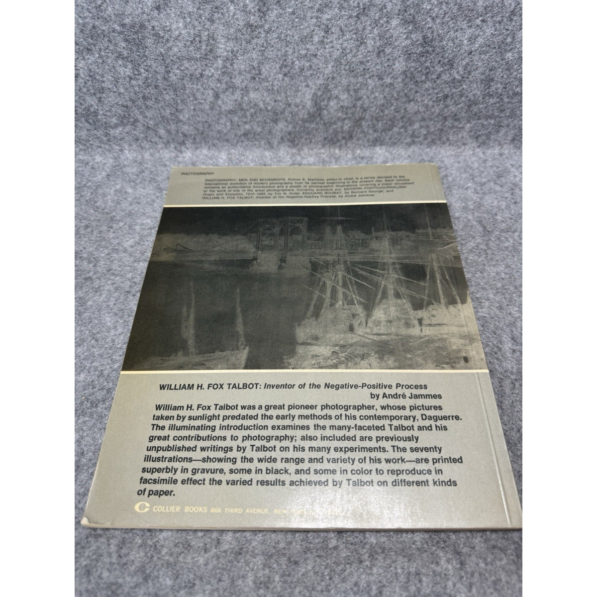 1973 William H Fox Talbot Andre Jammes First Collier Edition Photography